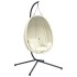Silla colgante huevo con soporte tela y acero