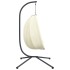 Silla colgante huevo con soporte tela y acero