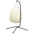 Silla colgante huevo con soporte tela y acero