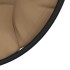 Silla colgante huevo con soporte tela y acero gris