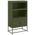 Aparador de acero verde oliva 68,5x38,5x123,5
