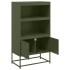 Aparador de acero verde oliva 68,5x38,5x123,5