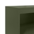 Aparador de acero verde oliva 68,5x38,5x123,5