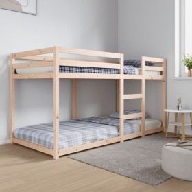Cama litera sin colchón madera maciza de pino 90x200
