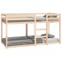 Cama litera sin colchón madera maciza de pino 90x200