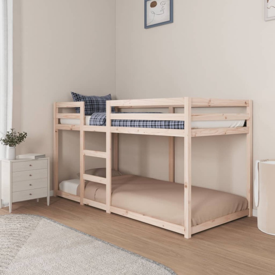 Cama litera sin colchón madera maciza de pino 90x200