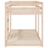Cama litera sin colchón madera maciza de pino 90x200