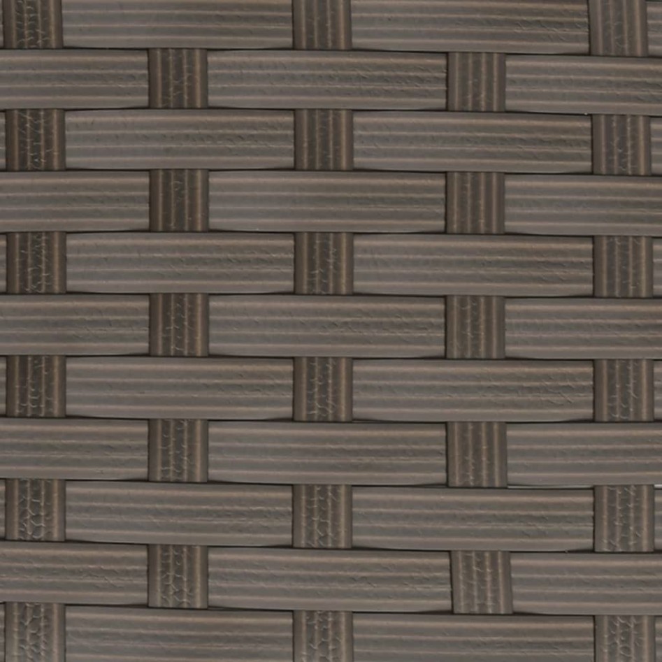 Sofá en forma de L con cojines ratán sintético