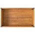 Jardinera con estante madera maciza acacia y acero 80x45x80