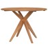 Mesa de jardín redonda madera maciza de acacia Ø110x75