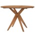 Mesa de jardín redonda madera maciza de acacia Ø110x75