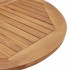 Mesa de jardín redonda madera maciza de acacia Ø110x75