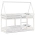 Cama litera con techo madera maciza de pino blanco 90x200