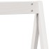 Cama litera con techo madera maciza de pino blanco 90x200