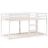 Litera con techo madera maciza de pino blanco 90x200