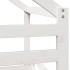 Litera con techo madera maciza de pino blanco 90x200