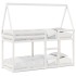 Cama litera con techo madera maciza de pino blanco 90x200