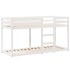 Cama litera con techo madera maciza de pino blanco 90x200
