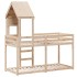 Cama litera sin colchón madera maciza de pino 90x190