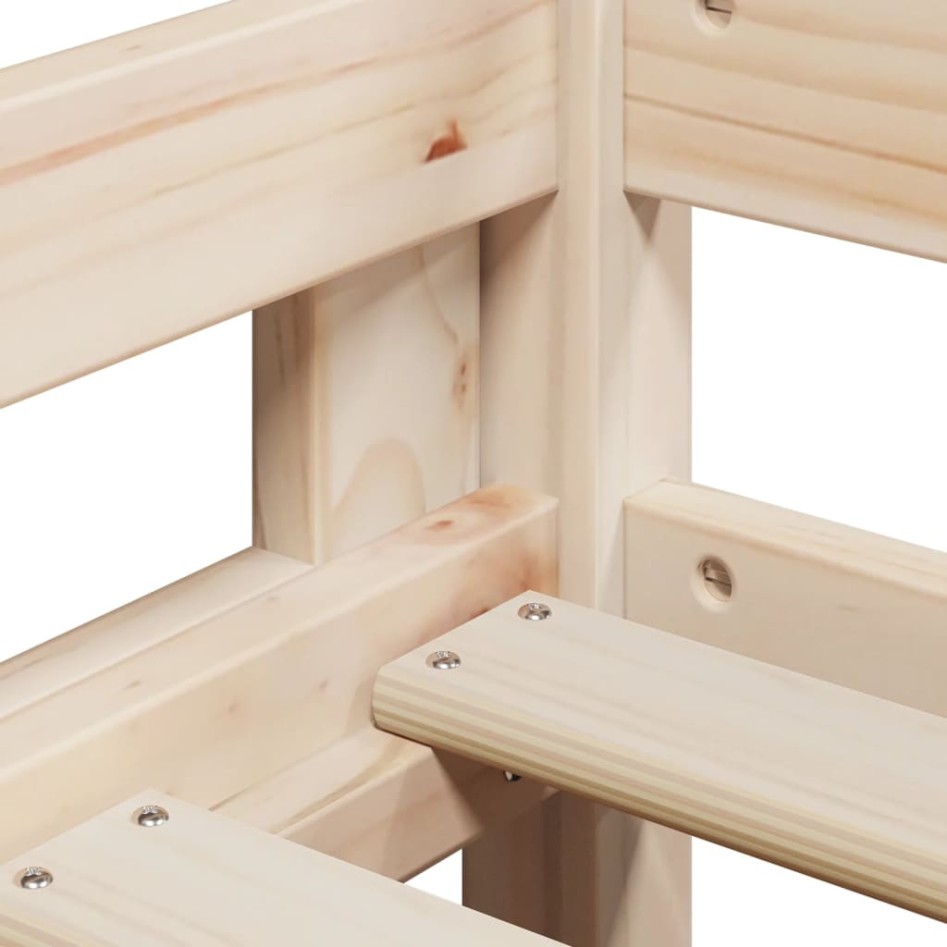 Cama litera sin colchón madera maciza de pino 90x190