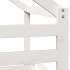Cama alta con techo blanca madera maciza pino blanca 90x200