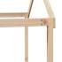 Cama alta con techo madera maciza de pino 90x200