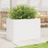 Jardinera de madera maciza de pino blanca 70x40x46