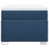 Cama box spring con colchón tela azul 90x190