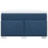 Cama box spring con colchón tela azul 120x190