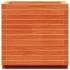Jardinera madera maciza de pino marrón cera 50x50x49,5