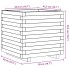 Jardinera madera maciza de pino marrón cera 50x50x49,5