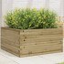 Jardinera de madera de pino impregnada 90x90x46