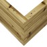 Jardinera de madera de pino impregnada 90x90x46