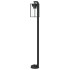 Lámparas de suelo exterior 3 uds acero inoxidable negro 100