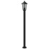 Farolas de exterior 3 unidades acero inoxidable negro 120