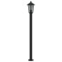 Farolas de exterior 3 unidades acero inoxidable negro 120