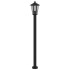 Farolas de exterior 3 unidades acero inoxidable negro 120