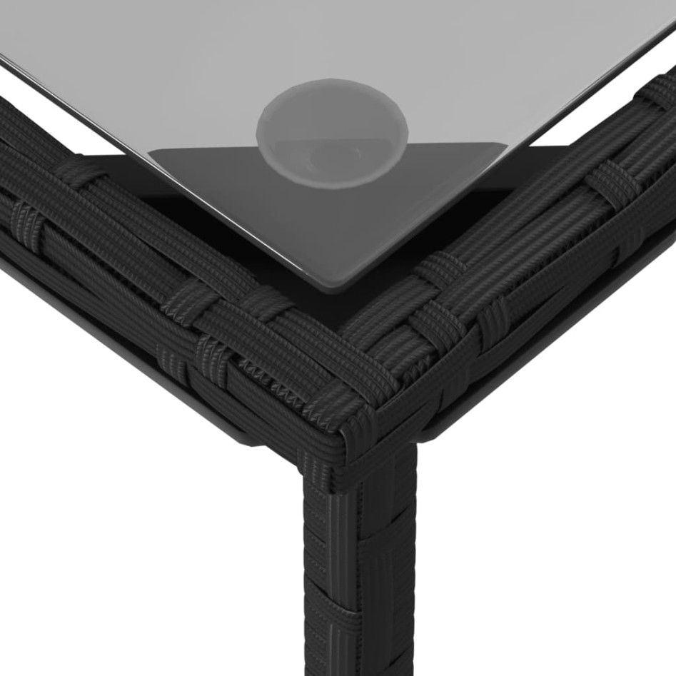 Set de sofás de jardín con cojines 3 pzas ratán sintético