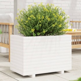 Jardinera madera maciza de pino blanco 70x40x49,5