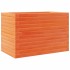 Jardinera de madera maciza de pino marrón cera 70x40x45,5