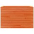 Jardinera de madera maciza de pino marrón cera 70x40x45,5