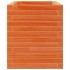 Jardinera de madera maciza de pino marrón cera 70x40x45,5