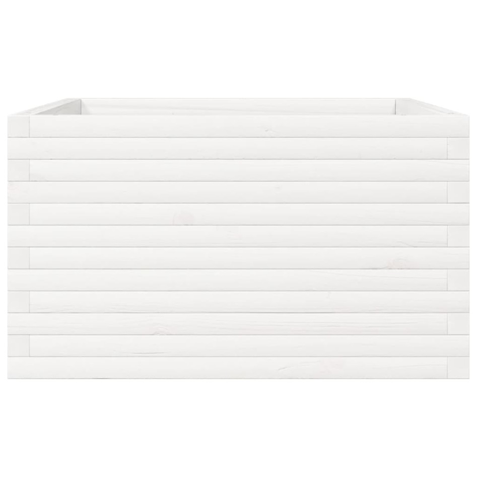 Jardinera madera maciza de pino blanco 80x80x45,5