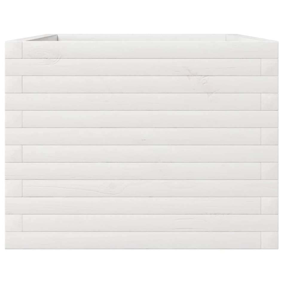 Jardinera de madera maciza de pino blanco 110x60x45,5