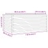 Jardinera madera maciza de abeto Douglas 110x60x45,5