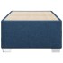 Estructura de cama sin colchón tela azul 80x200