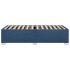Estructura de cama sin colchón tela azul 80x200