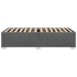 Estructura de cama sin colchón tela gris oscuro 90x190