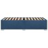 Estructura de cama sin colchón tela azul 90x190