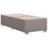 Estructura de cama sin colchón tela gris taupe 90x190